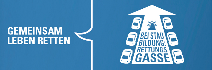 Rettungsgasse Banner